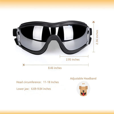 UV Protection Wind Protection Dust Protection Fog Protection Pet Glasses Eye Wear Protection with Adjustable Strap