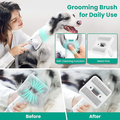 Low Noise Dog Grooming Clippers, Professional Pet Grooming Vacuum with Powerful Suction